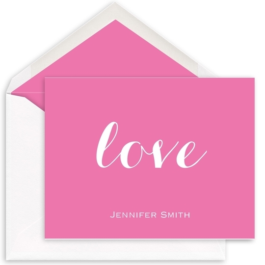 Colorful Love Folded Note Cards