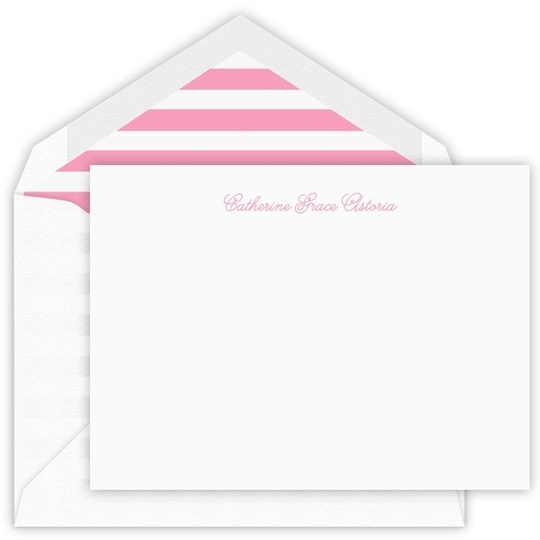 Astoria Flat Correspondence Cards - Letterpress