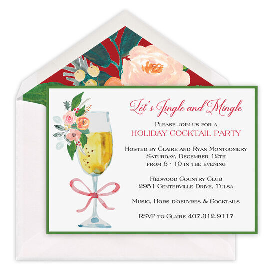 Jingle and Mingle Invitations