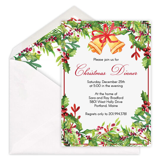 Christmas Bells Invitations