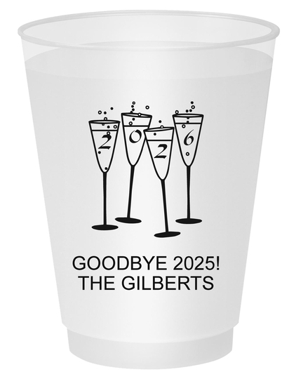 2026 New Years Glasses Shatterproof Cups