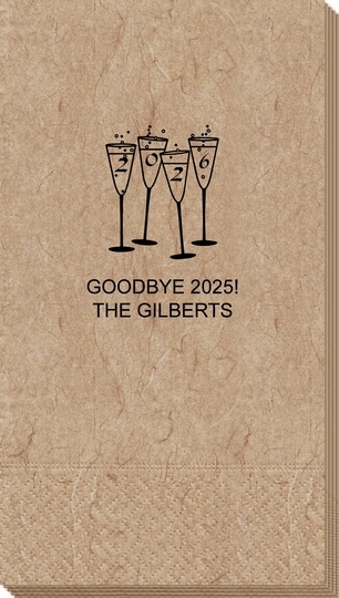 2026 New Years Glasses Bali Guest Towels