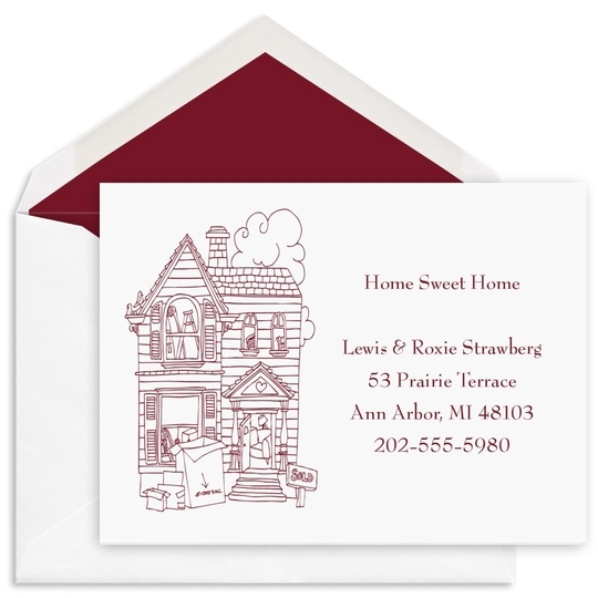 Our Amazing House Moving Announcements - Raised Ink