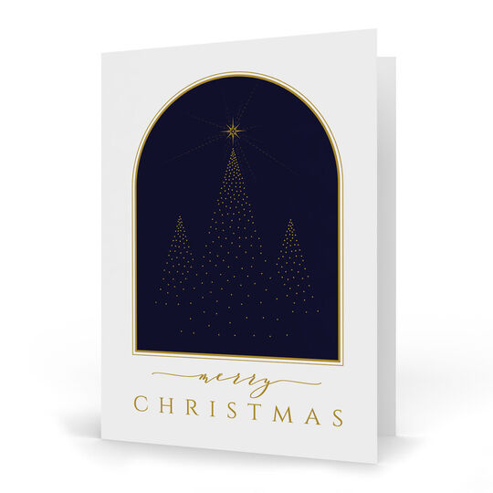 Arched Christmas Tree Holiday Cards