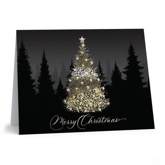Shimmering Tree Holiday Cards