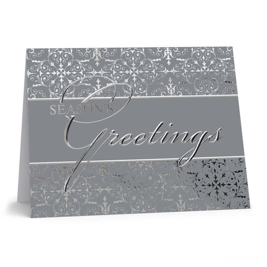 Silver Greetings Folded Holiday Cards