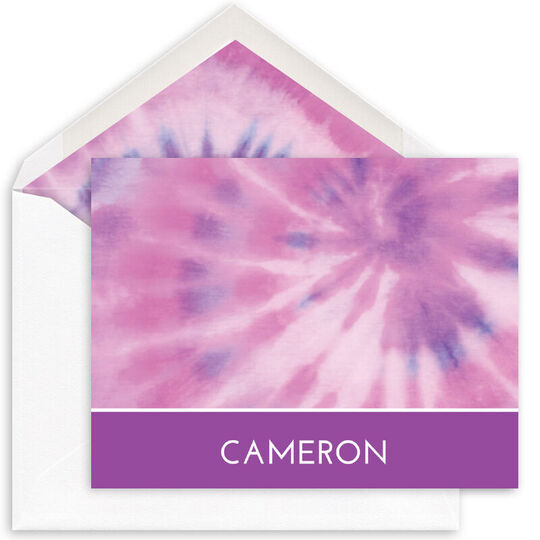 Banner Tie-Dye Folded Note Cards