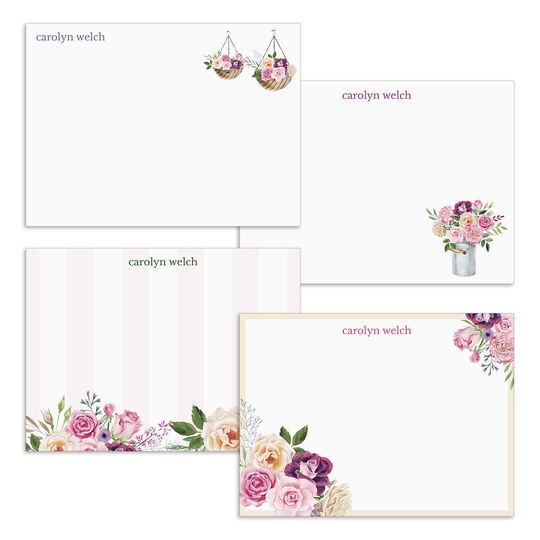 Sweet Blooms Flat Note Card Collection