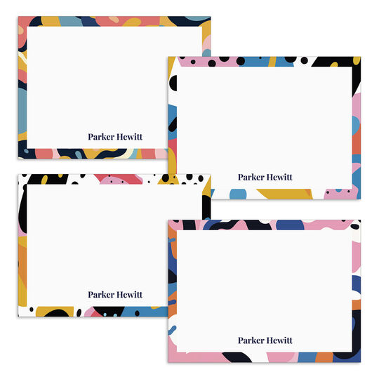 Color Splash Flat Note Card Collection