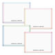Pastel Border Flat Note Card Collection Image 1 of 2