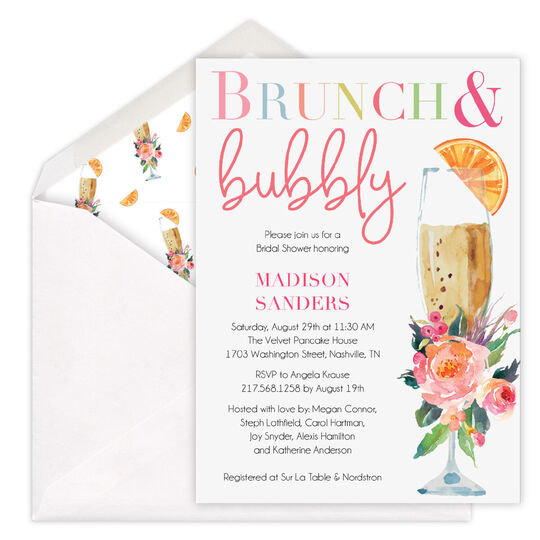 Brunch and Bubbly Invitations