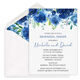 Dark Blue Rose Topper Invitations Image 1 of 3