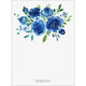 Dark Blue Rose Topper Invitations Image 2 of 3