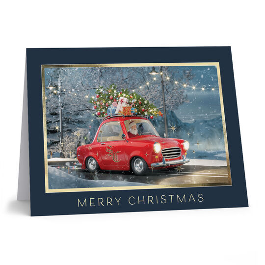 Santa's Delivery Folded Holiday Cards