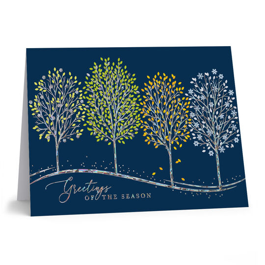 Midnight Seasons Folded Holiday Cards