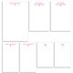 Mini Heart Notepad Set (7 Pads) Image 2 of 2