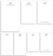 Elegant Script Initial Notepad Set (7 Pads) Image 2 of 2
