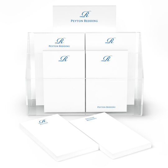 Elegant Script Initial Notepad Set (7 Pads)