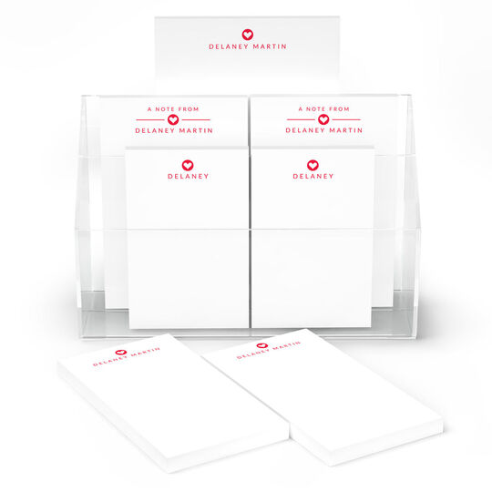 Modern Heart Notepad Set (7 Pads)