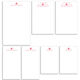 Modern Heart Notepad Set (7 Pads) Image 2 of 2