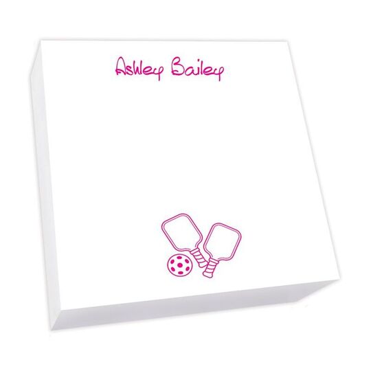 Pickleball Memo Square Sheets - REFILL ONLY