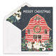 Merry Barn Folded Holiday Cards Image 5 of 5