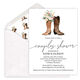 Floral Boots Shower Invitations Image 1 of 2