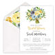 Yellow and Blue Roses Bouquet Invitations Image 1 of 5