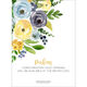 Yellow and Blue Roses Bouquet Invitations Image 2 of 5