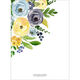 Yellow and Blue Roses Bouquet Invitations Image 3 of 5