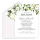White Rose Flower Drop Invitations Image 1 of 3