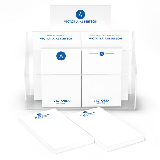 Circle Initial Notepad Set (7 Pads)