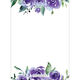 Shades of Purple Rose Topper Invitations Image 2 of 4