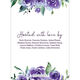 Shades of Purple Rose Topper Invitations Image 4 of 4