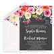 Charcoal Watercolor Roses Invitations Image 1 of 5