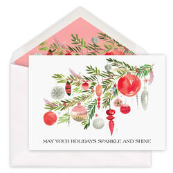 Christmas Bough Folded Holiday Cards