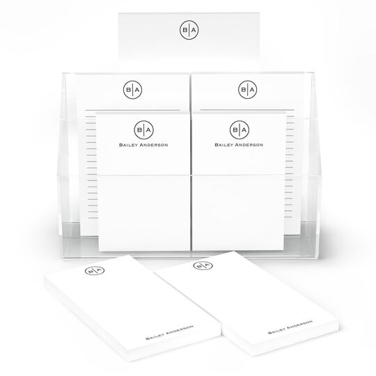 Circle Initials Notepad Set (7 Pads)
