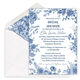 Blue Botanical Border Invitations Image 1 of 4