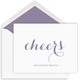 Cheers Folded Note Cards - Letterpress Image 1 of 4