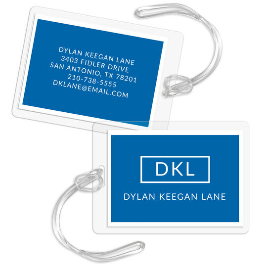 Bold Frame Luggage Tags