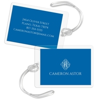 Ornate Initial Luggage Tags