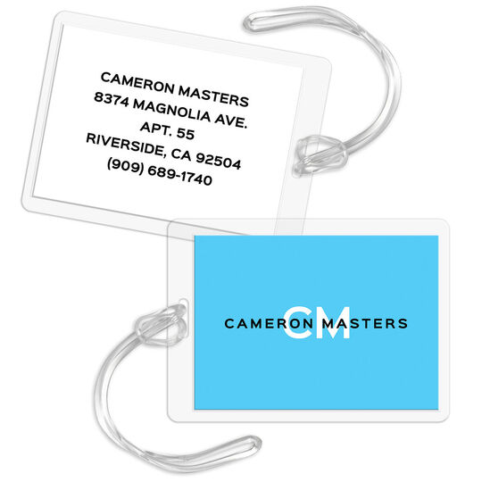 Simplicity Initials Luggage Tags