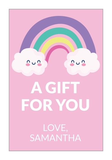 Rainbow Vertical Gift Stickers
