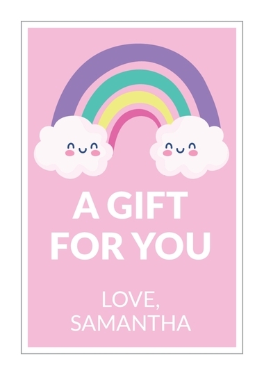 Rainbow Vertical Gift Stickers