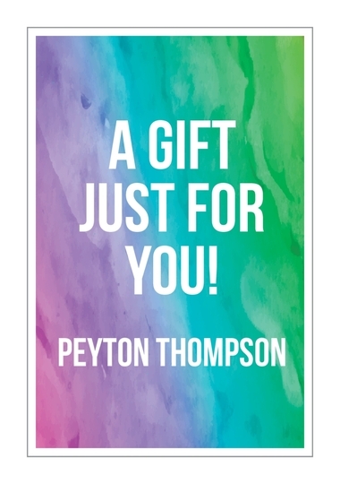 Rainbow Watercolor Vertical Gift Stickers