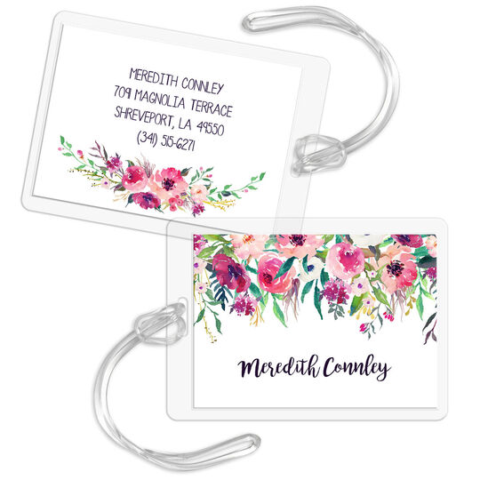 Shades of Pink Luggage Tags