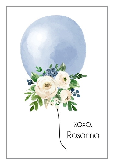 Floral Balloon Gift Stickers