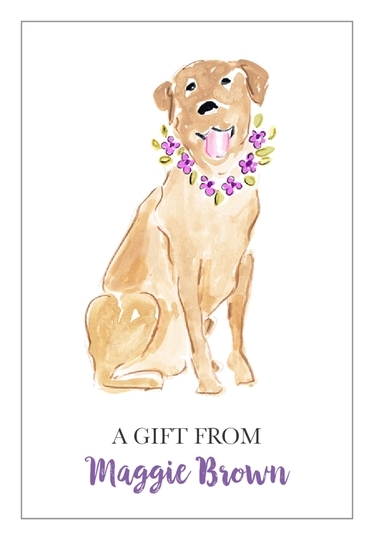Yellow Lab Gift Stickers