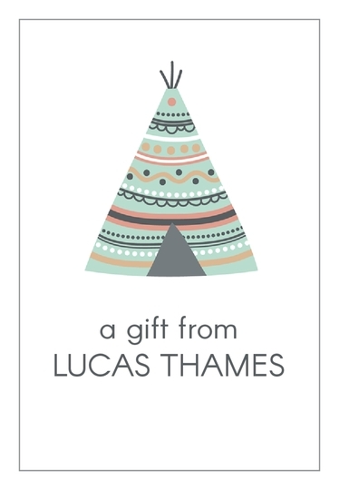 Desert Tee Pee Gift Stickers