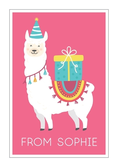 Llama Gift Stickers